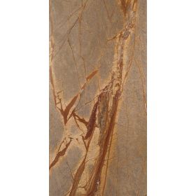 Płytki marmurowe kamienne naturalne podłogowe Rain Forest Brown 61x30,5x1 cm polerowane