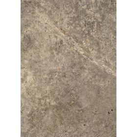 Płytki trawertyn kamienne naturalne podłogowe trawertynowe szczotkowany szary Silver 61x40,6x1,2 cm