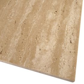 Płytki trawertyn kamienne naturalne podłogowe żywicowany polerowany Ivory Classic 60x30x1,5