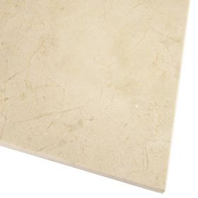 płytki marmurowe kamienne naturalne crema marfil poler 45,7x45,7 ściana podłoga