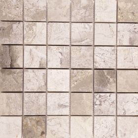 mozaika kamienna marmurowa naturalna Silver Shadow 30,5x30,5 4,8x4,8 szara