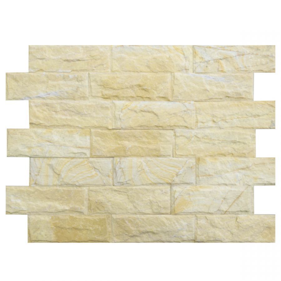 kamień naturalny żółty elewacyjny ścienny 10x30