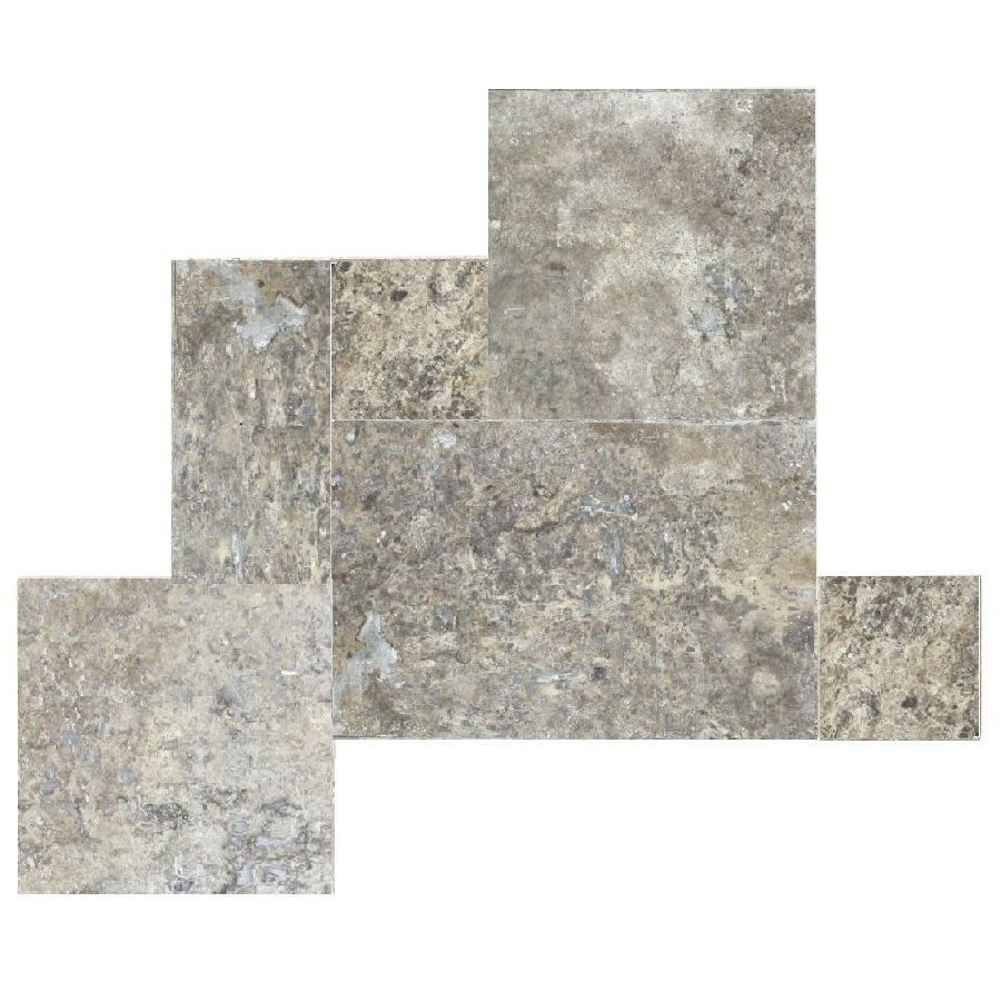 Płytki Trawertyn Silver Ash kpl. 0,742 m2 szpachlowane Płytki Trawertyn Silver Ash kpl. 0,742 m2 szpachlowane