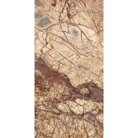 Płytki marmurowe kamienne naturalne podłogowe Rain Forest Brown szczotkowany 61x30,5x1,2 cm