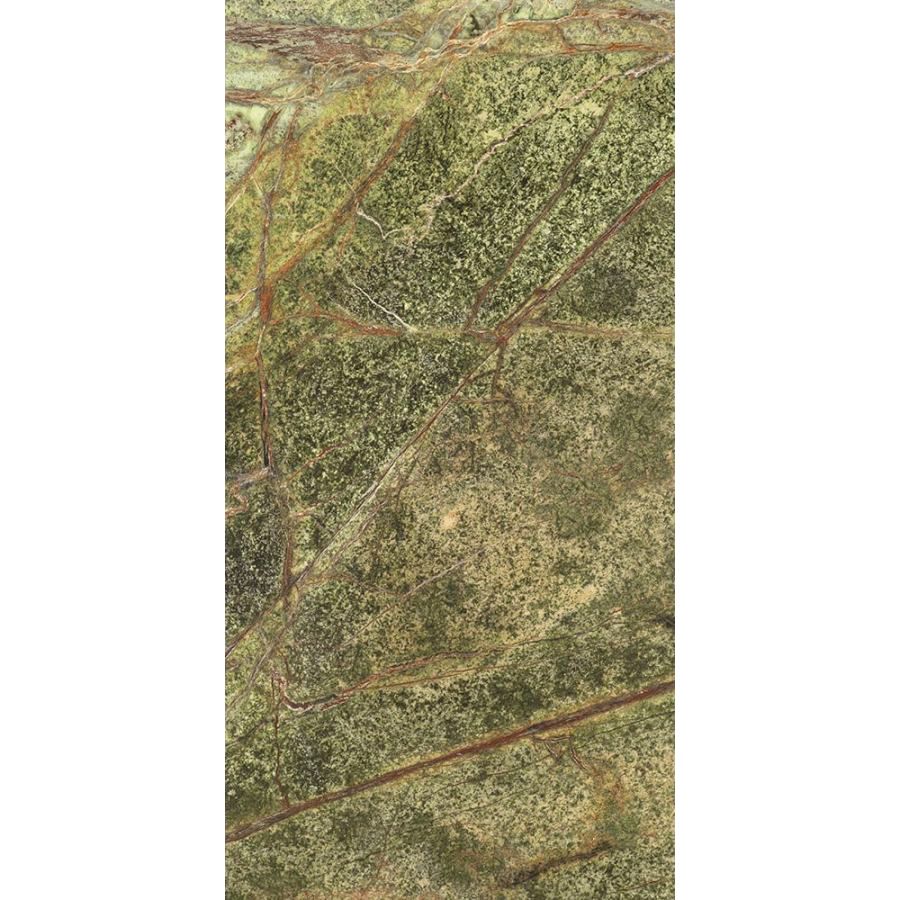 Płytki marmurowe kamienne naturalne podłogowe polerowany Rain Forest Green 61x30,5x1,2 cm