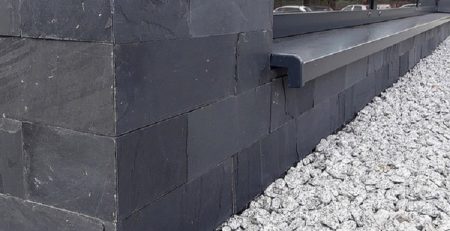 czarny łupek black 10x30 kamień naturalny