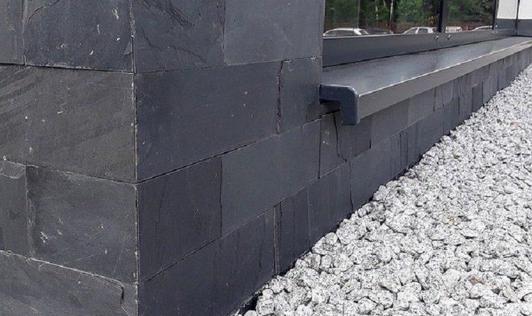 czarny łupek black 10x30 kamień naturalny