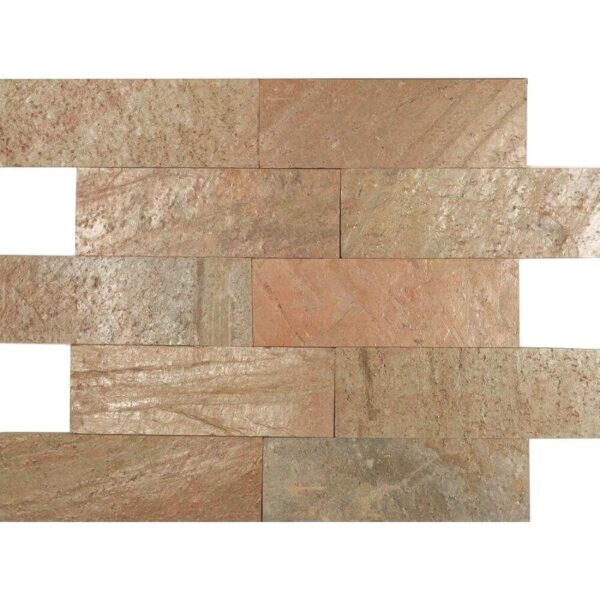 Kamień Elewacyjny Dekoracyjny Ścienny Ozdobny Naturalny Łupek Cooper 30x10x1 cm