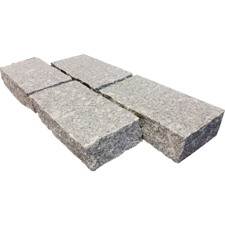 kostka granitowa kamień naturalny ogrodowy crystal pearl szary cięty łupany
