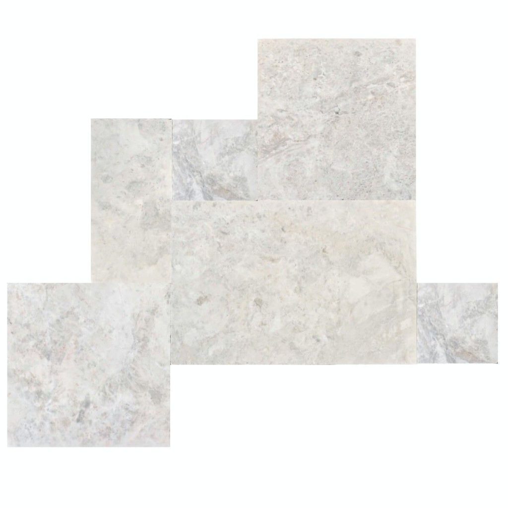 płytki marmur Royal White układ rzymski