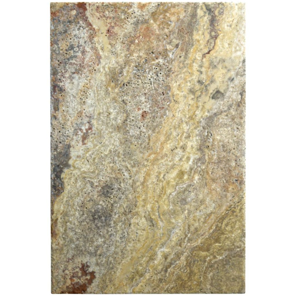 Trawertyn Scabos kamień naturalny szczotkowany 61x40,6x1,2